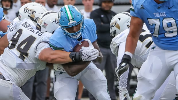 Tulane Green Wave - photo from 2021 game at the Bounce House